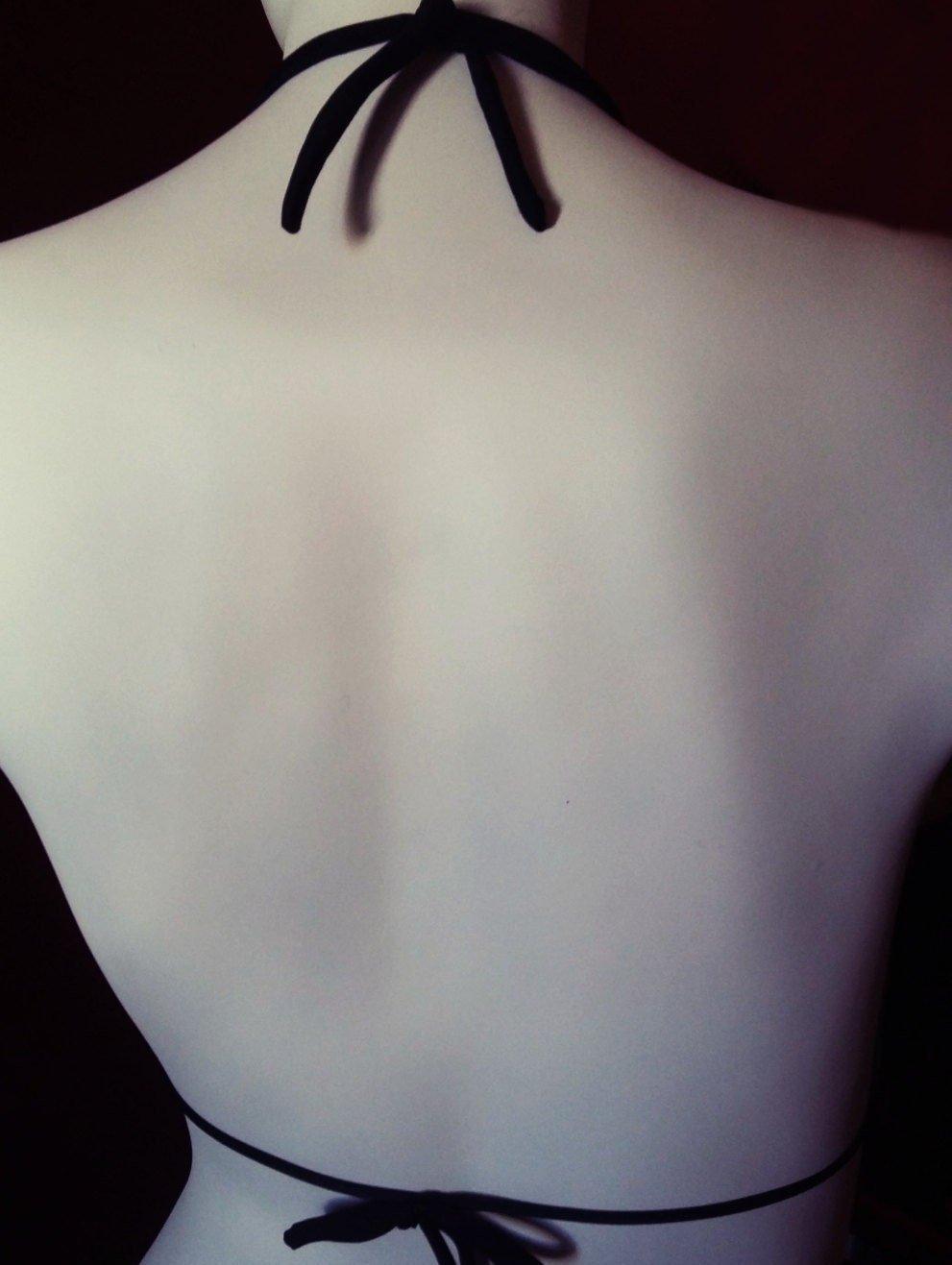 Inverted cross top bikini - Satanic Swimsuit- Upside cross -Satanist Swimwear - Baphomet Bikini - Black metal - Finedaytodie