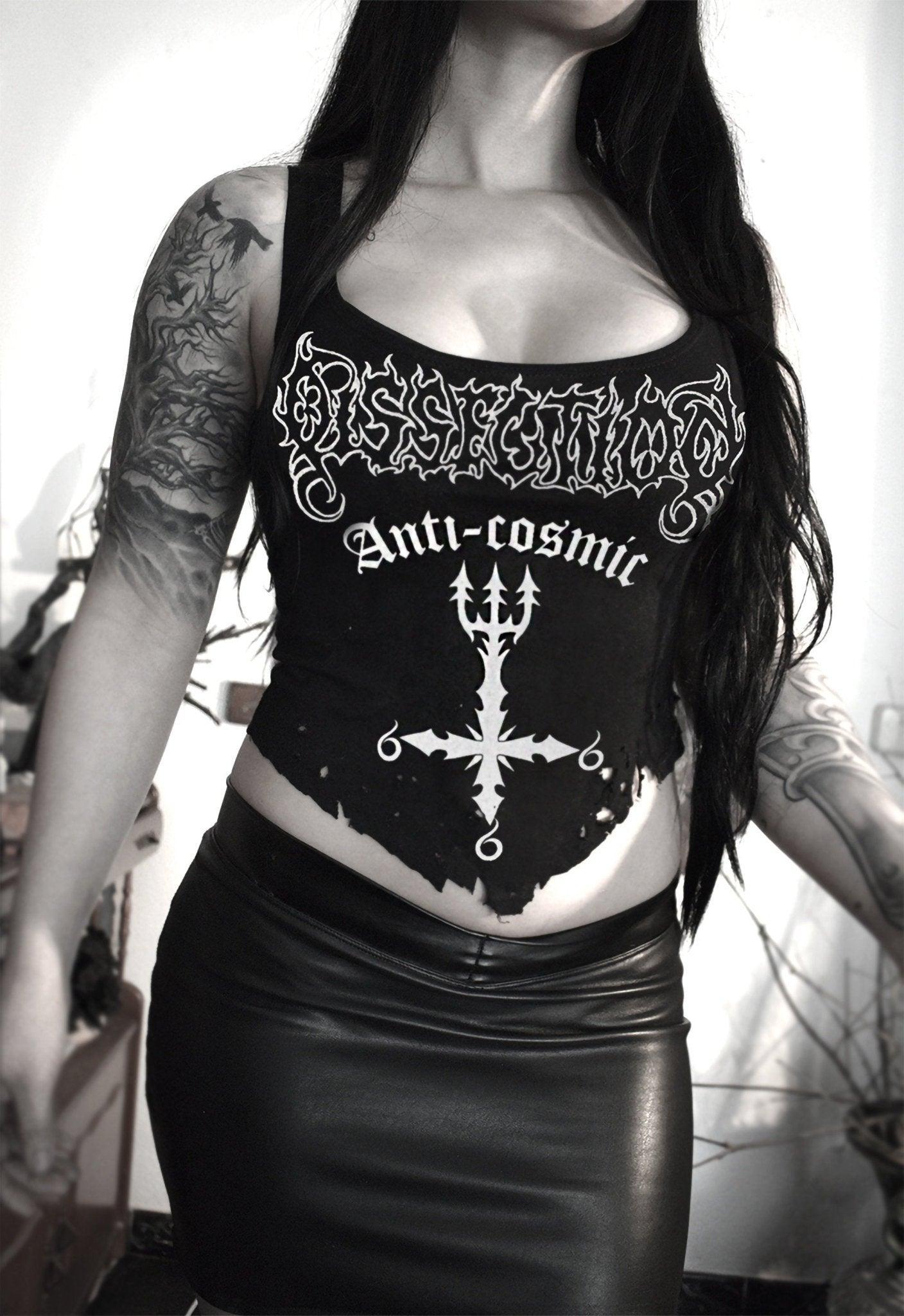 Dissection Anti-Cosmic Cropped ⇹ Black metal cropped - Finedaytodie