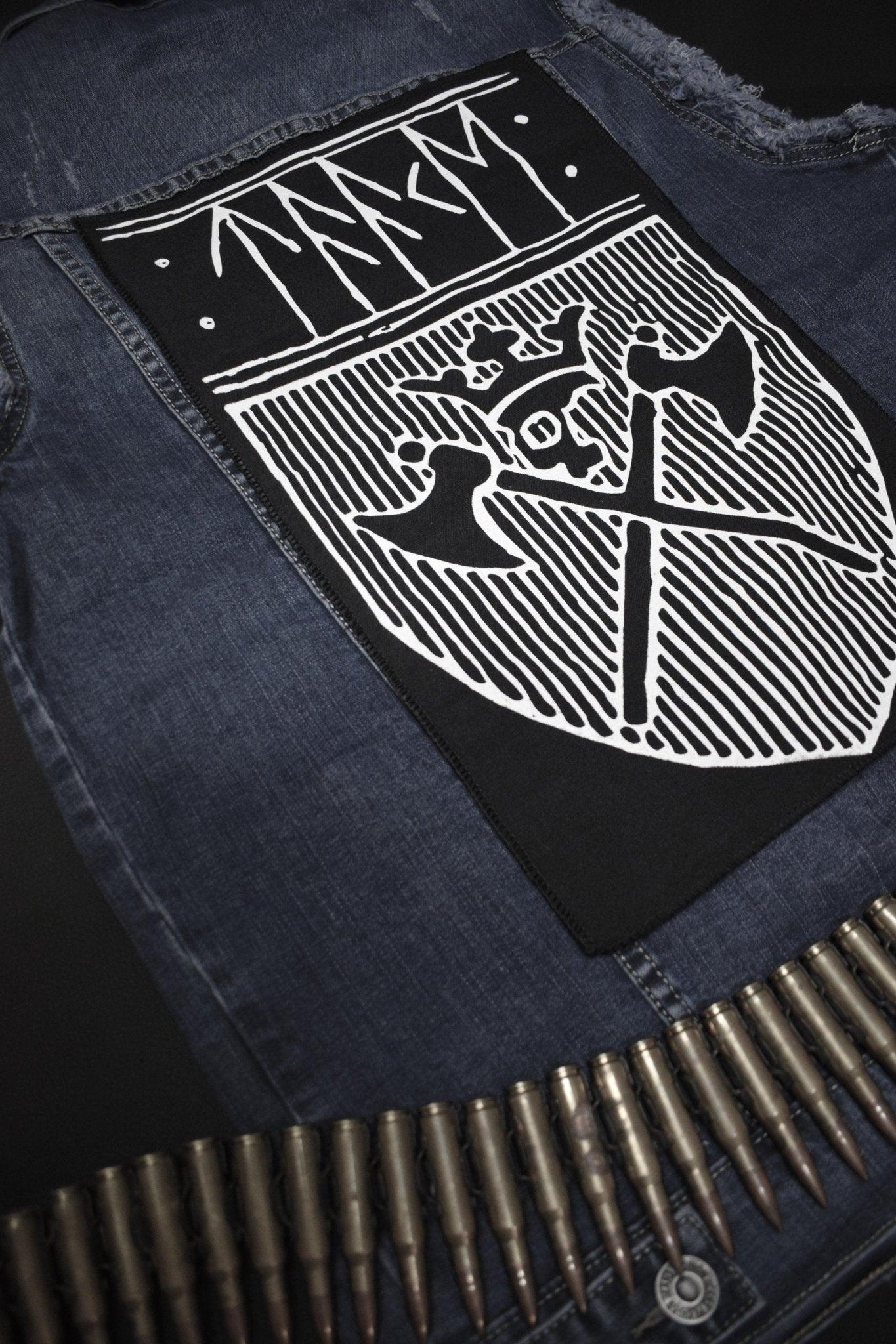 Taake pack patches ⇹ big Back patch ⇹ taake black metal patchers ⇹ Taake shield black metal patch ⇹ Taake Jacket vest patch - Finedaytodie