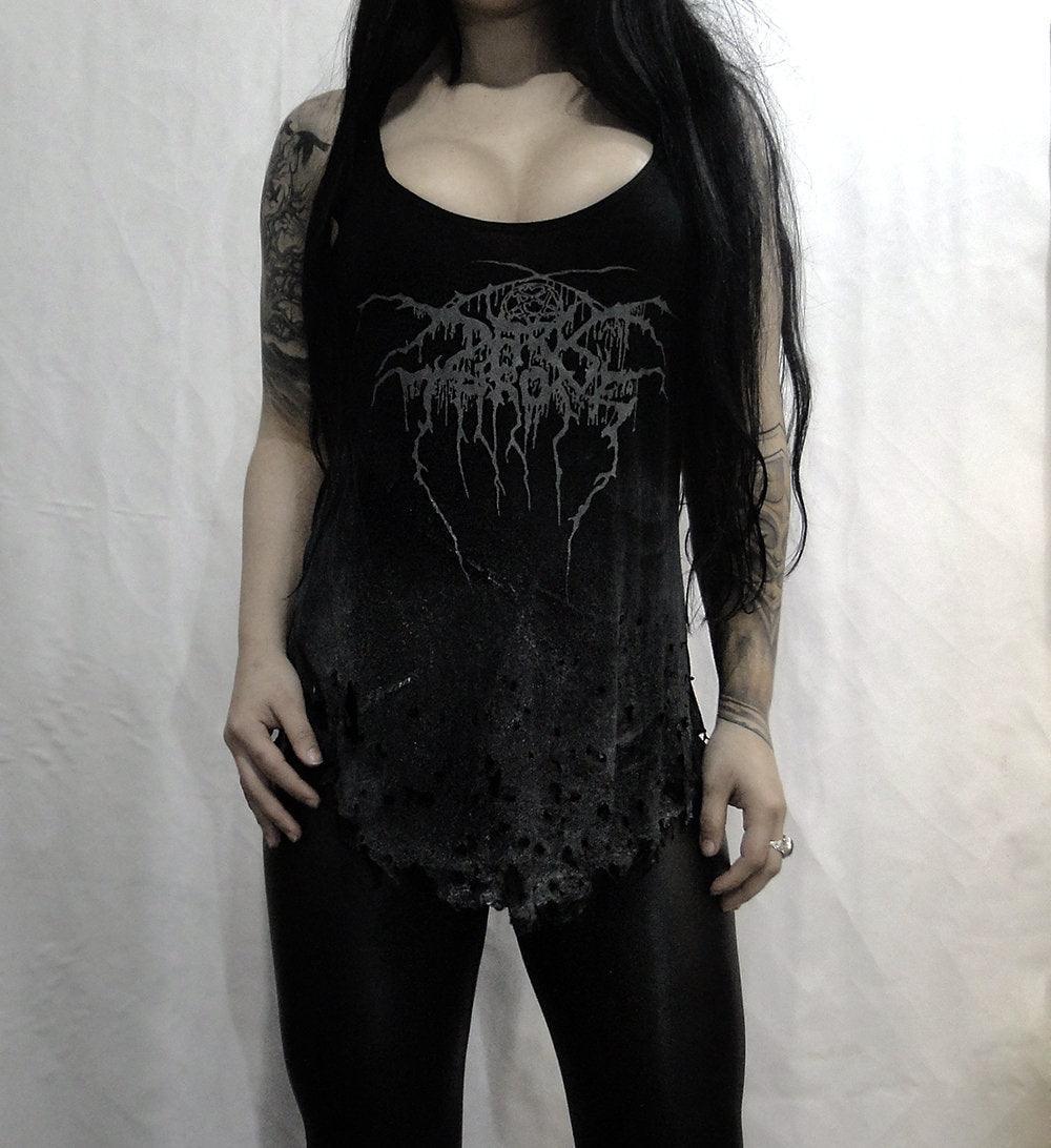 Darkthrone Destroyed tank top ⇹ Handmade shirt - Finedaytodie