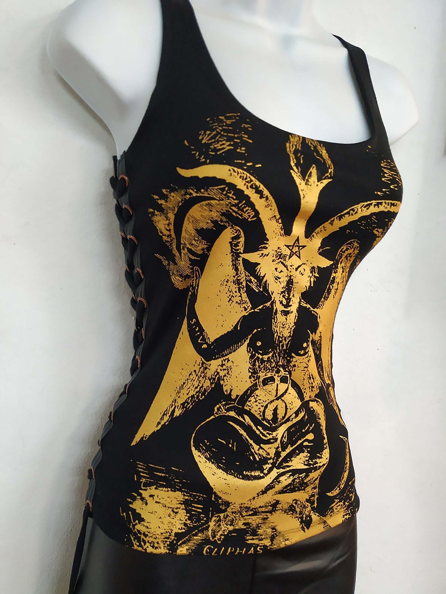 Baphomet shirt ⇹ Satanic Goat Black metal - Baphomet top - Finedaytodie