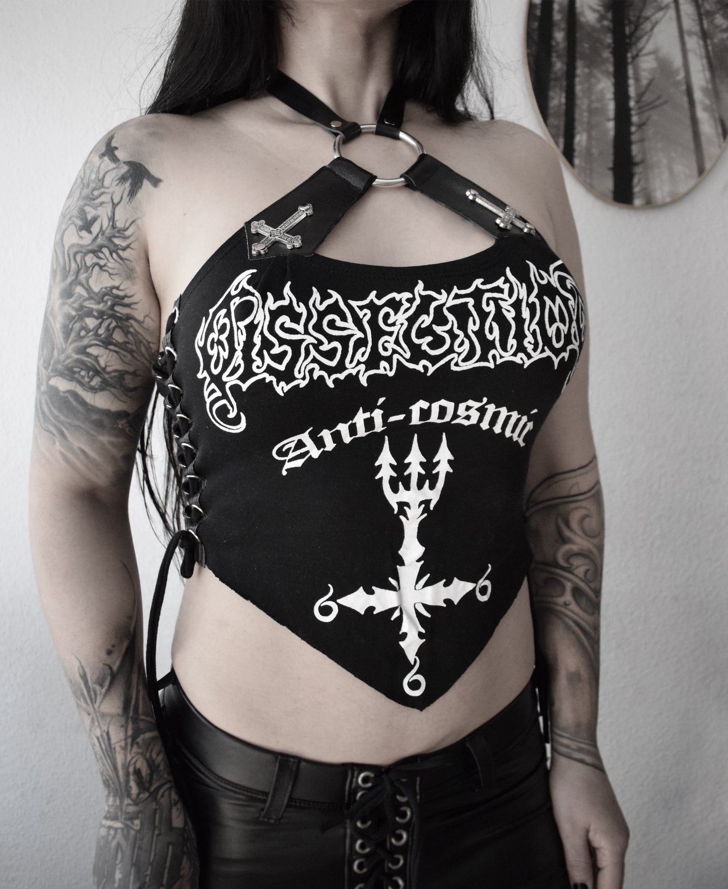 Dissection Anti-Cosmic Cropped ⇹ Black metal cropped