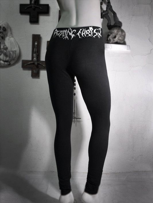 Rotting Christ ⇹ Bathory ⇹ Burzum ⇹ Handmade black metal legging ⇹ Black metal pants - Finedaytodie