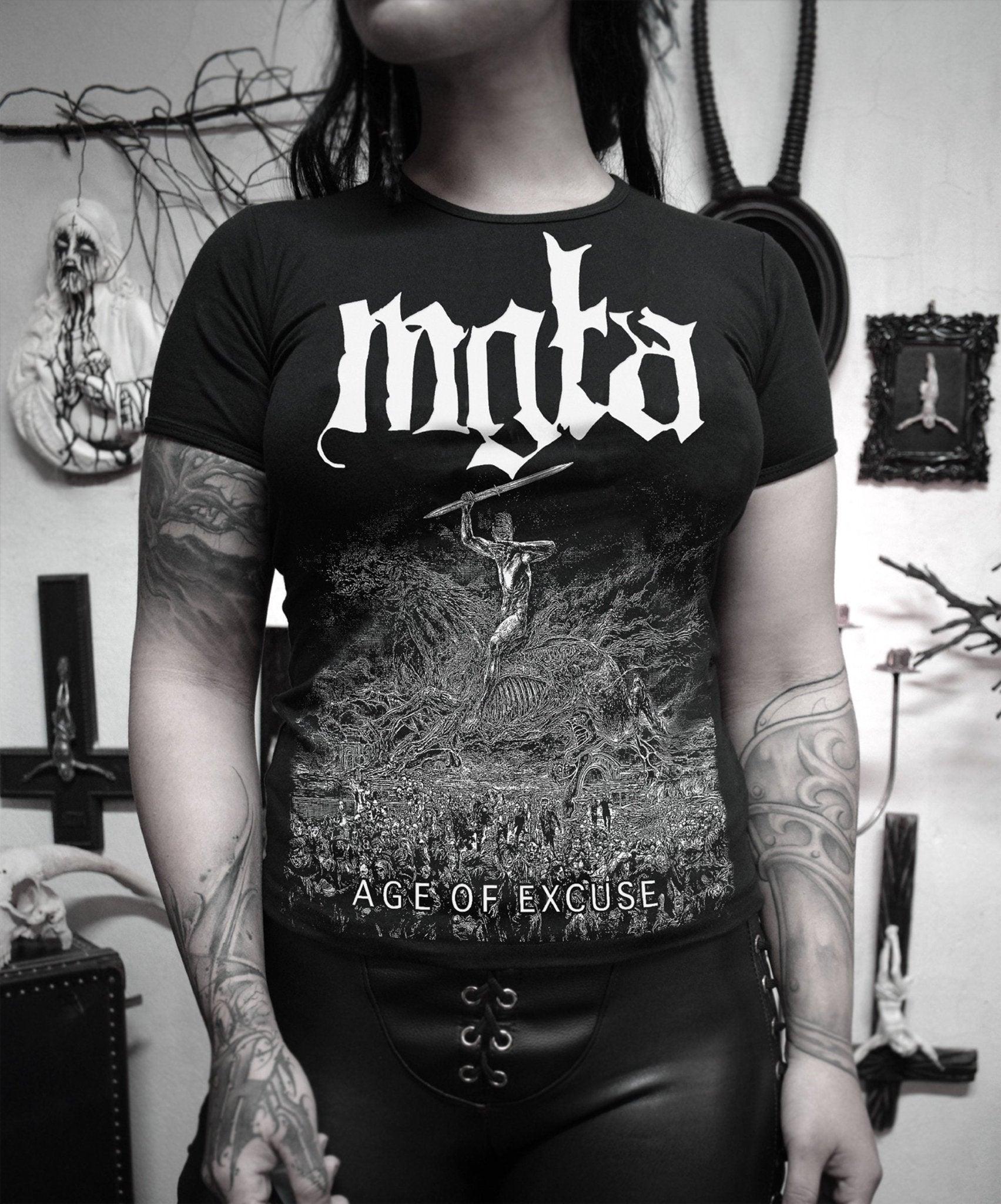 Unisex Mgła Age Of Excuse t shirt ⇹ black metal tee ⇹ Mgla black metal tshirt - Finedaytodie