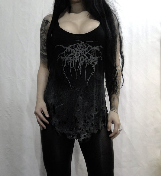 Darkthrone Destroyed tank top ⇹ Handmade shirt