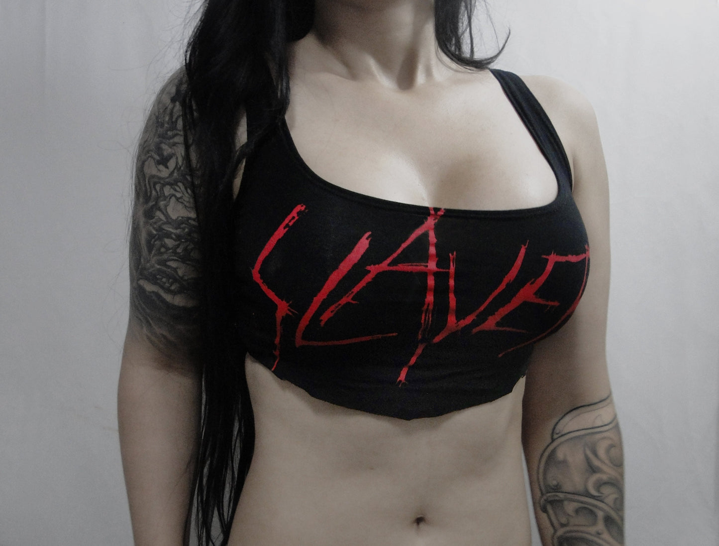 SLAYER BLOODY top cropped ⇹ shredded shirt top ⇹ Slayer crop