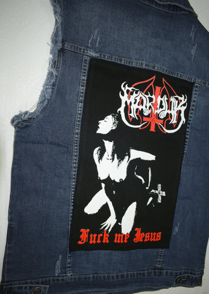 Marduk - Fuck me Jesus Backpatch big black metal patches