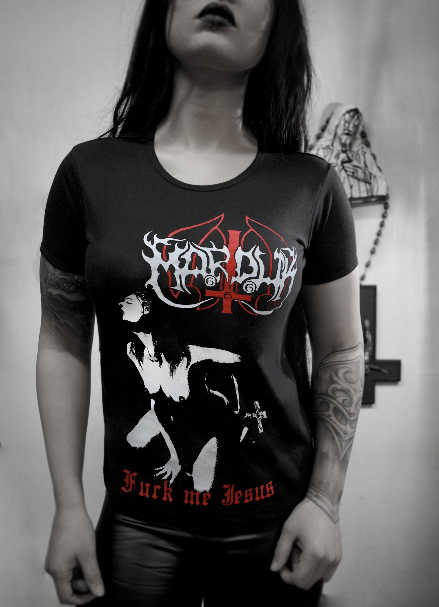 Marduk Fuck me Jesus t shirt ⇹ black metal tee ⇹ Marduk black metal shirt