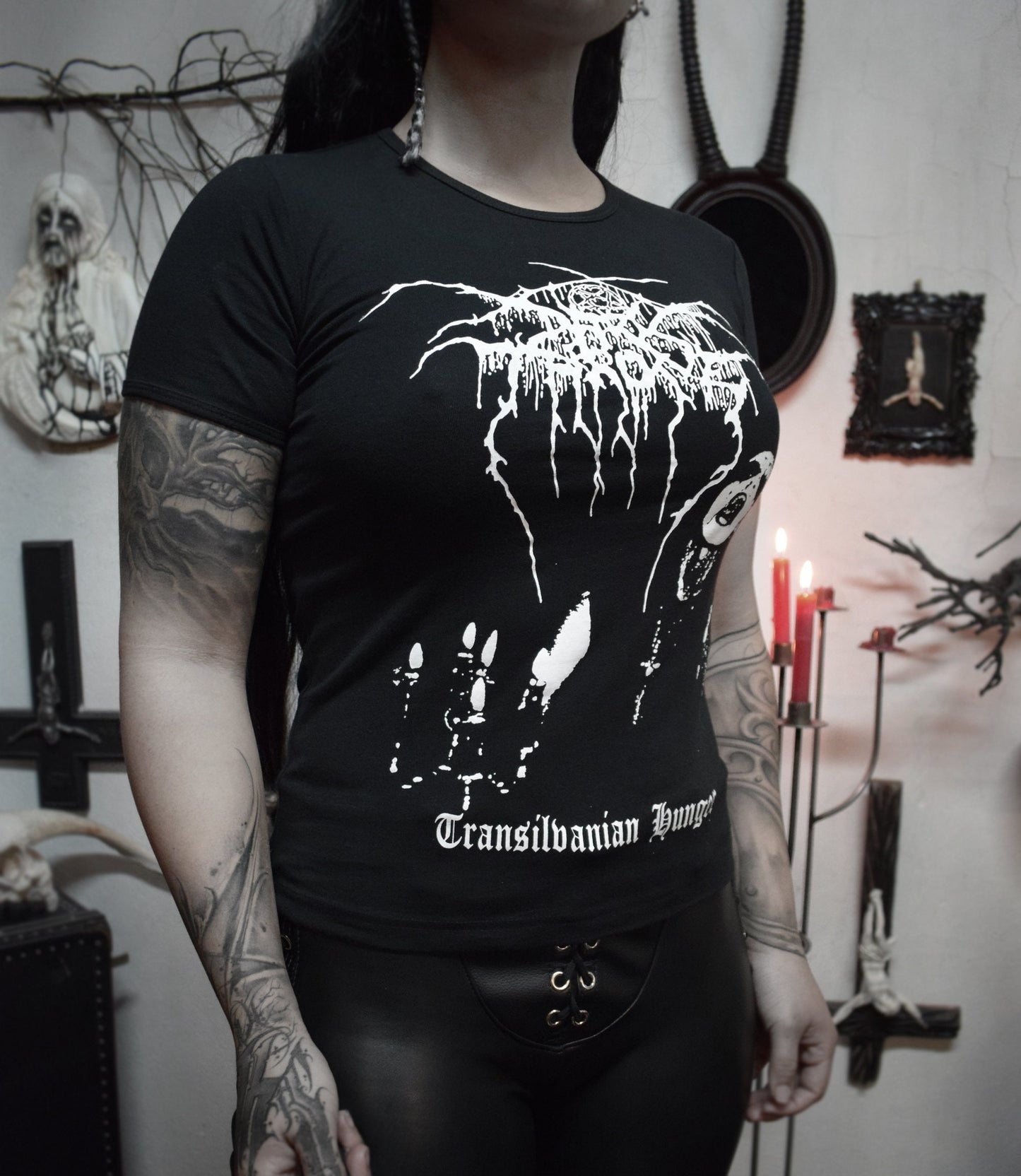 DARKTHRONE Transilvanian Hunger black metal t shirt ⇹ black metal ⇹ DARKTHRONE logo shirt