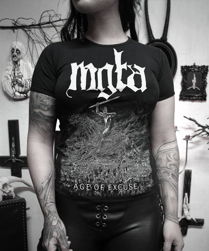Unisex Mgła Age Of Excuse t shirt ⇹ black metal tee ⇹ Mgla black metal tshirt