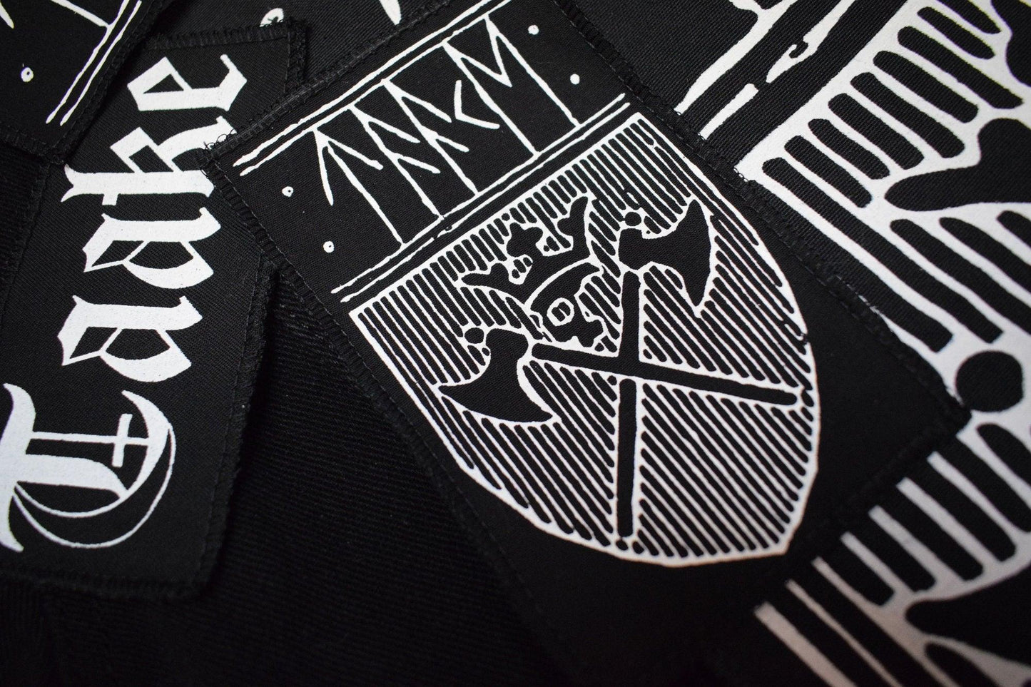 Taake pack patches ⇹ big Back patch ⇹ taake black metal patchers ⇹ Taake shield black metal patch ⇹ Taake Jacket vest patch - Finedaytodie